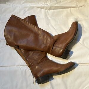 Franco Sarto wide calf leather boots